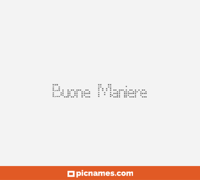 Buone Maniere